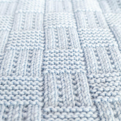 Knitting pattern Checkered baby blanket