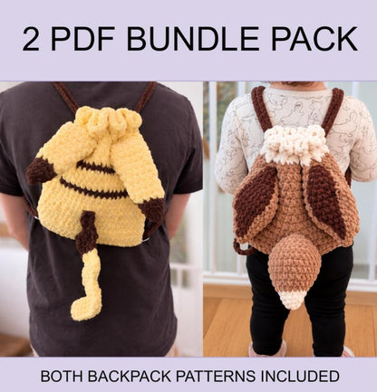 Pokemon-Inspired Crochet Backpack Bundle Pattern