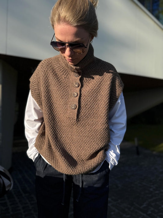 Oatmill Vest Knitting Pattern