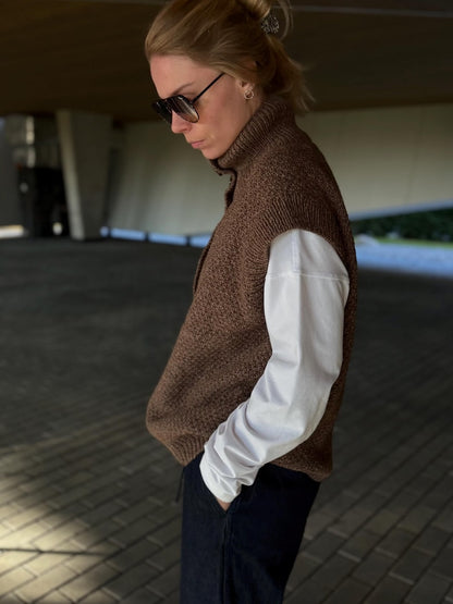 Oatmill Vest Knitting Pattern