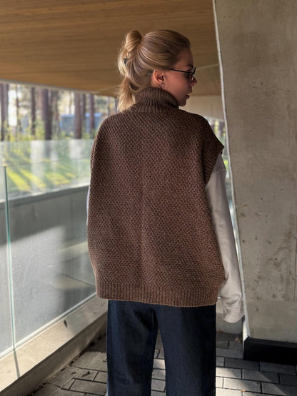 Oatmill Vest Knitting Pattern