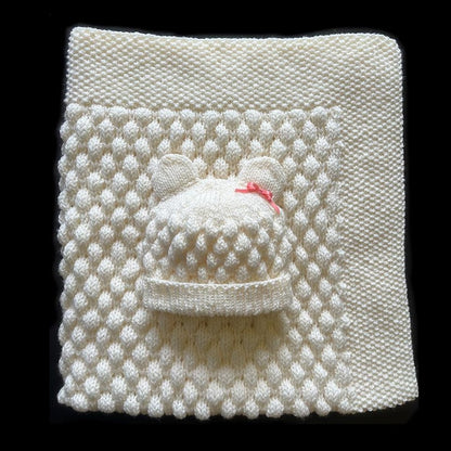 Knitting Baby Bubble Blanket & Beanie Pattern