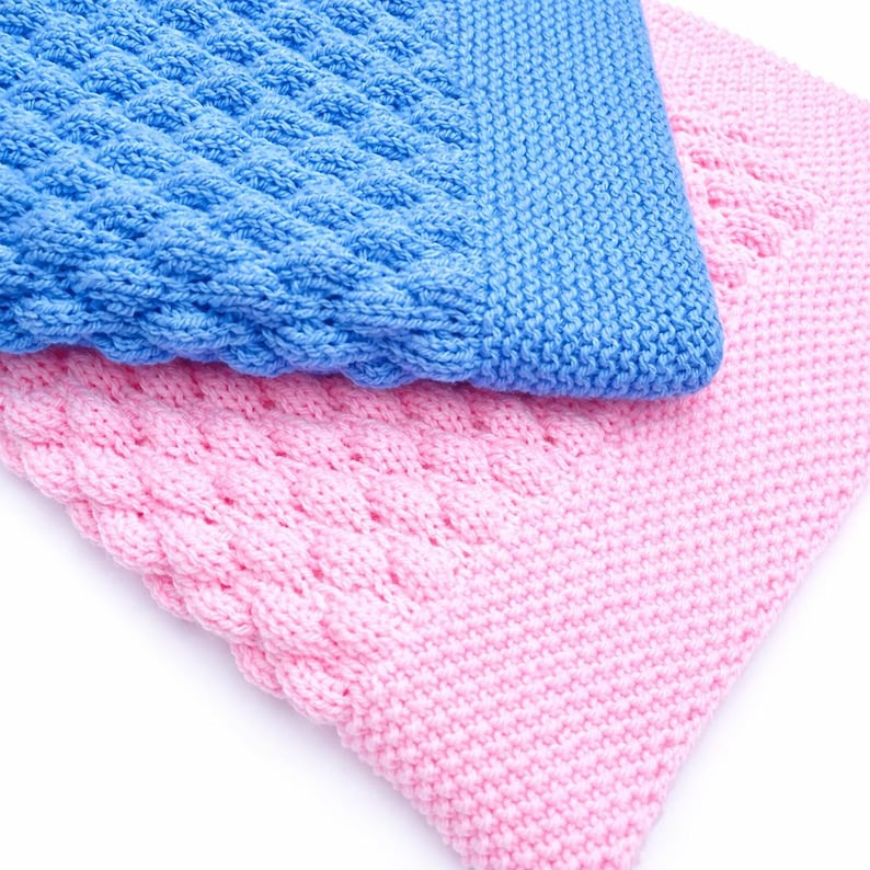Knitting Baby Bubble Blanket & Beanie Pattern