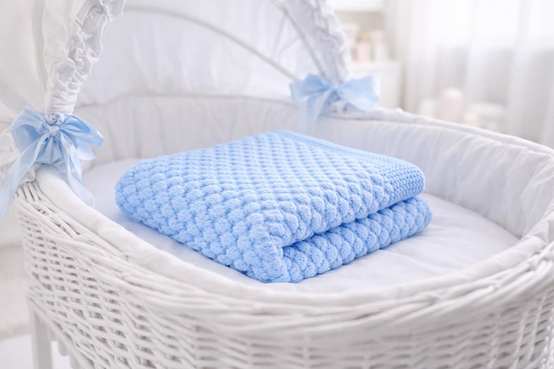 Knitting Baby Bubble Blanket & Beanie Pattern