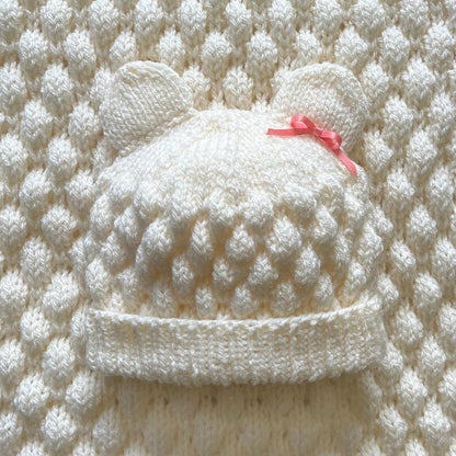 Knitting Baby Bubble Blanket & Beanie Pattern