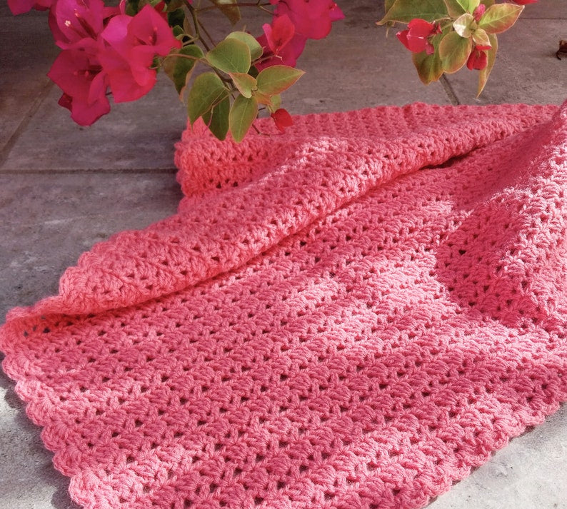 Crochet baby blanket pattern