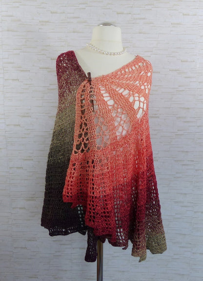 Crochet pattern Hyalma: a beautiful crocheted shawl