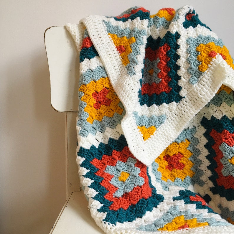 four corners blanket crochet pattern