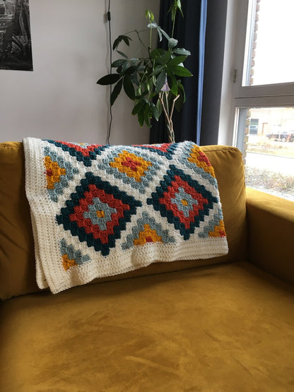 four corners blanket crochet pattern