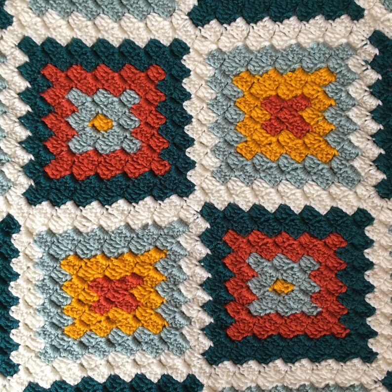 four corners blanket crochet pattern