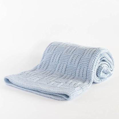 Checkered baby blanket Knitting pattern
