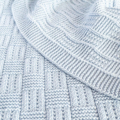 Checkered baby blanket Knitting pattern