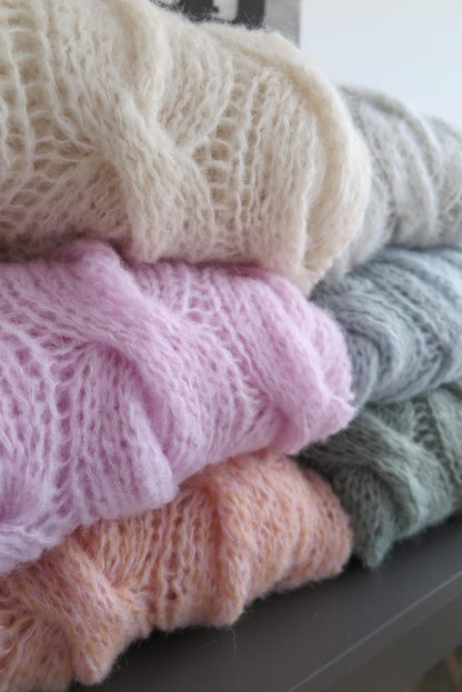 Cable V-neck Sweater Knitting Pattern