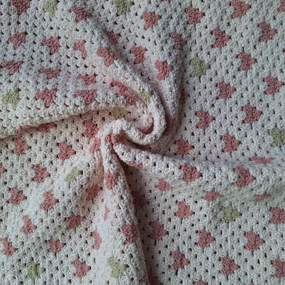 Granny heart baby blanket Crochet pattern