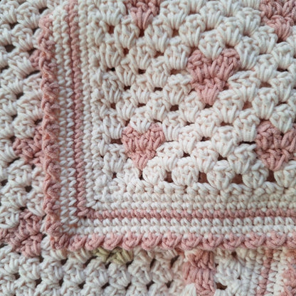 Granny heart baby blanket Crochet pattern