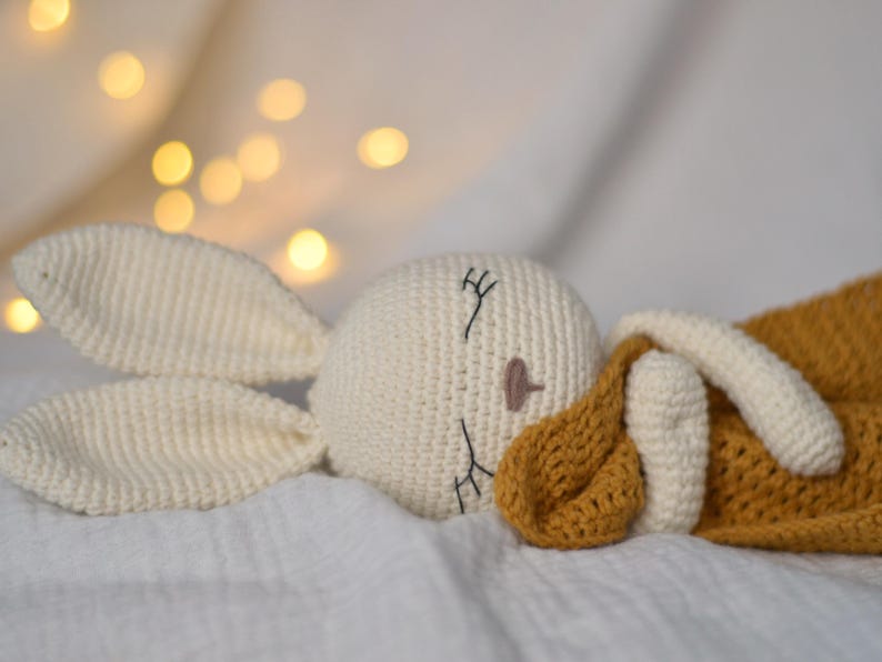 Bunny baby comforter crochet PATTERN