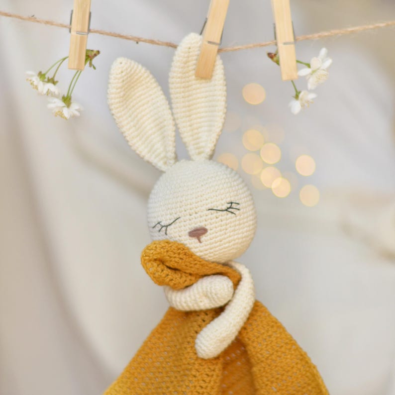 Bunny baby comforter crochet PATTERN