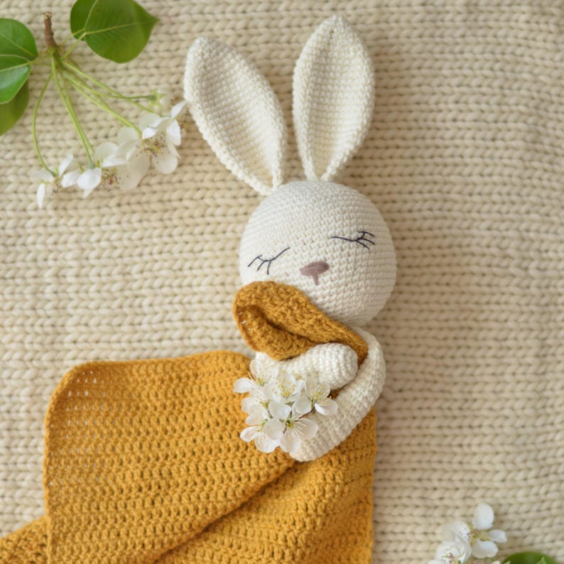 Bunny baby comforter crochet PATTERN