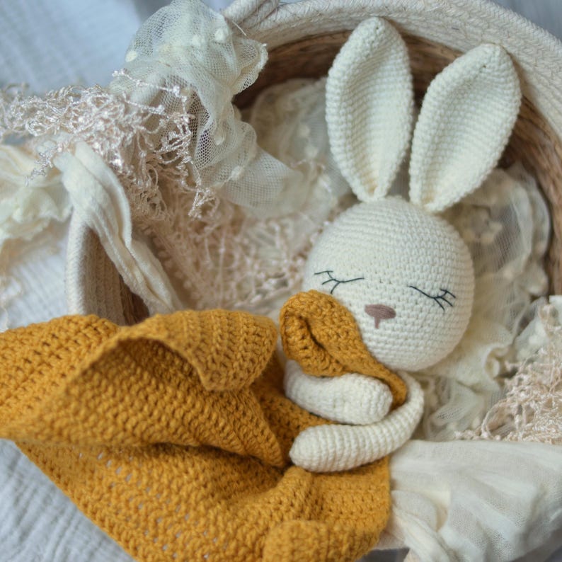 Bunny baby comforter crochet PATTERN