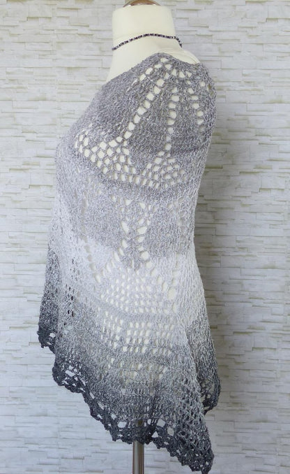 "Elomina" pattern: a beautiful crocheted shawl