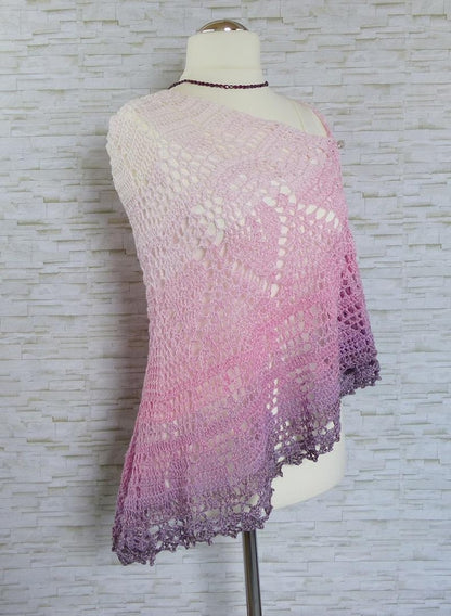 "Elomina" pattern: a beautiful crocheted shawl