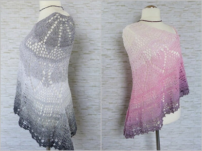 "Elomina" pattern: a beautiful crocheted shawl