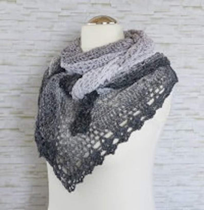 "Elomina" pattern: a beautiful crocheted shawl
