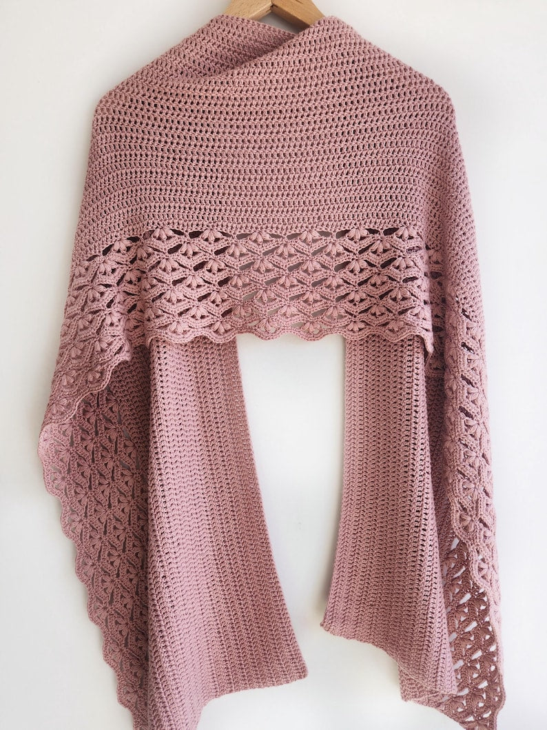 Lace Shawl Crochet Pattern