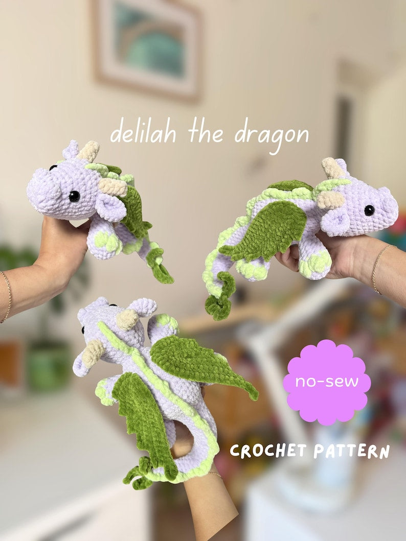Delilah the Dragon Crochet Pattern