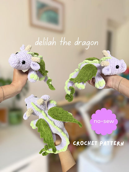 Delilah the Dragon Crochet Pattern