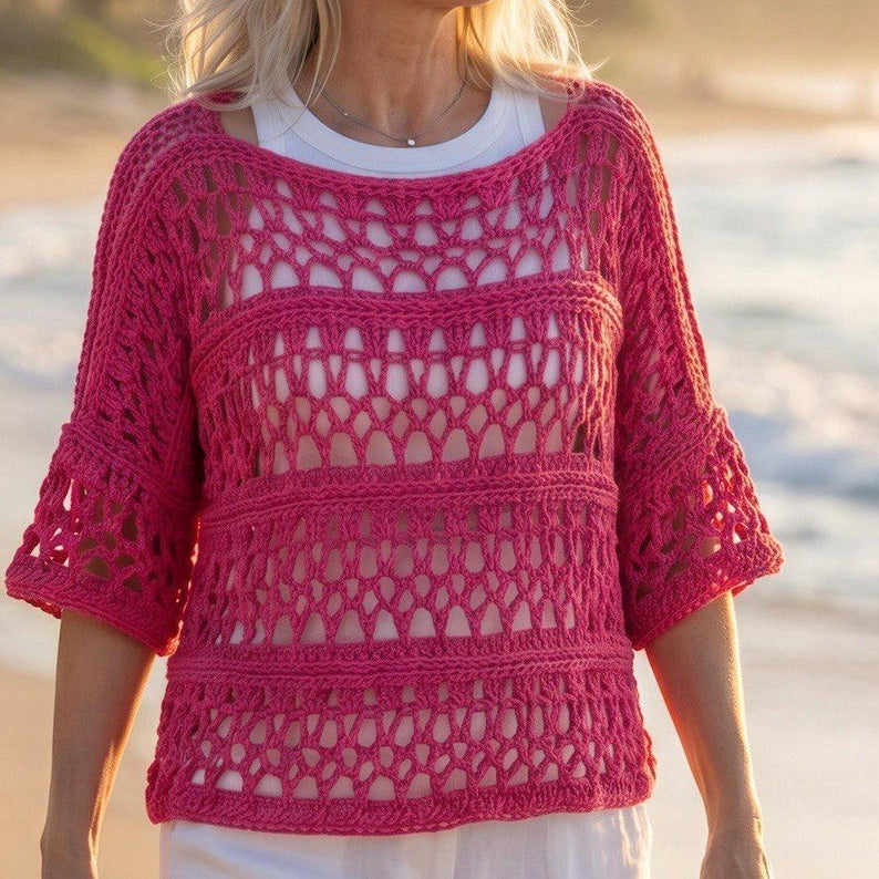 Sunset Bloom Top Crochet Pattern
