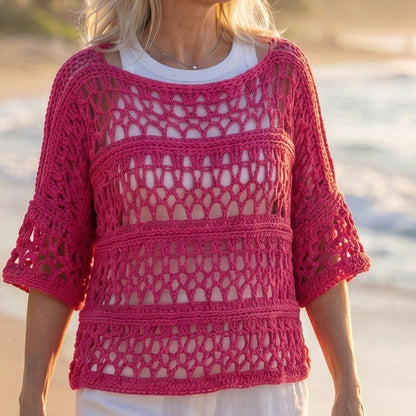 Sunset Bloom Top Crochet Pattern