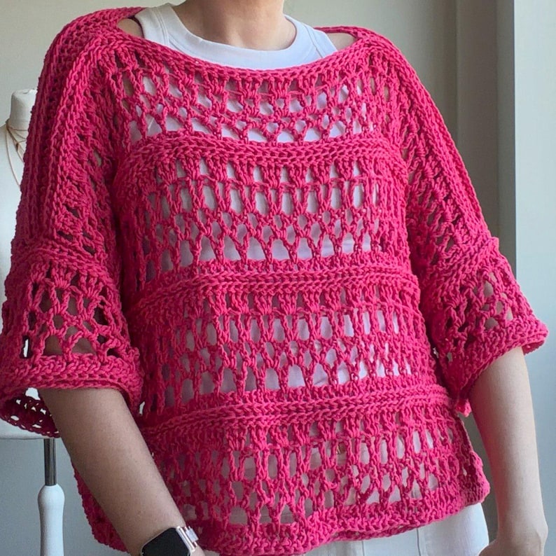 Sunset Bloom Top Crochet Pattern