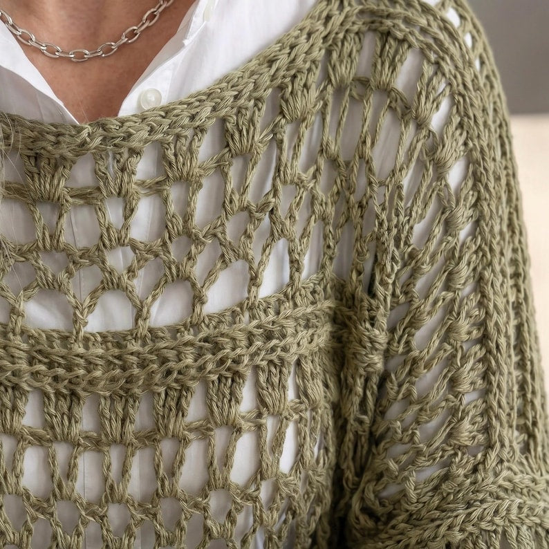 Sunset Bloom Top Crochet Pattern
