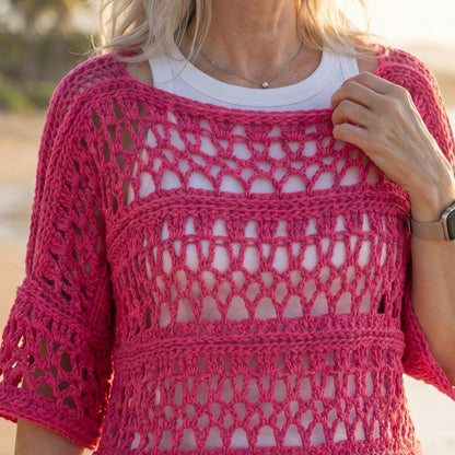 Sunset Bloom Top Crochet Pattern