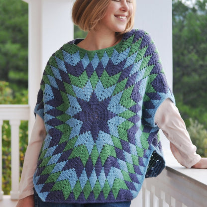 StarOver Crochet Poncho Pattern