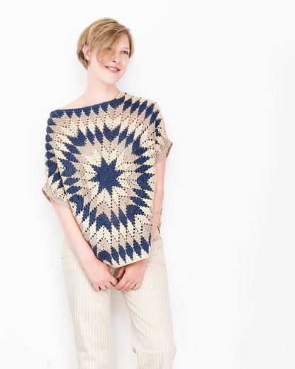 StarOver Crochet Poncho Pattern