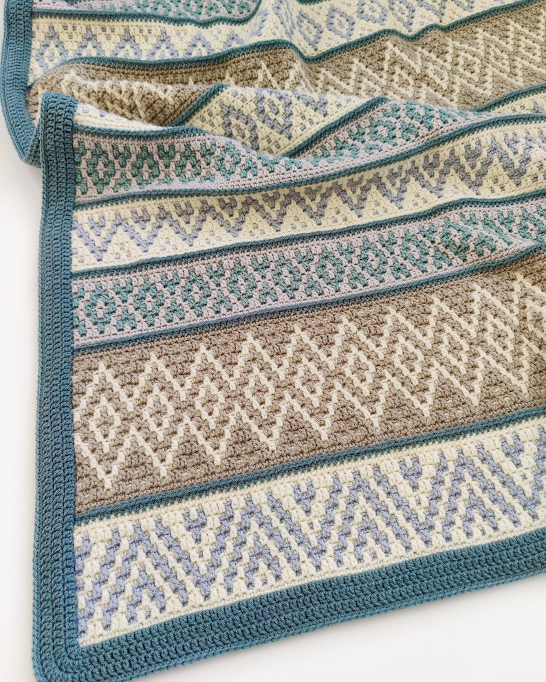 Crochet pattern Sea Crystals Blanket
