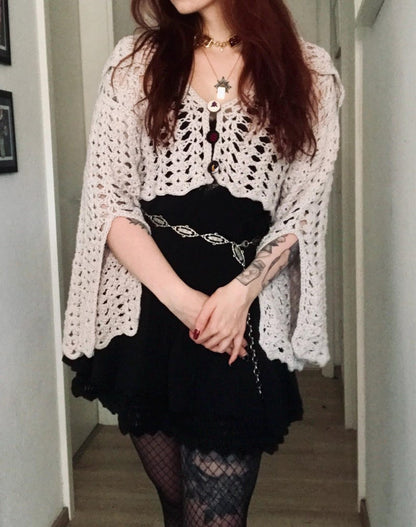 THE CRYPTKEEPERS CARDIGAN -Crochet Pattern