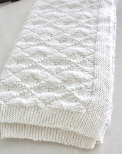 Neutral Baby Blanket Knitting Pattern
