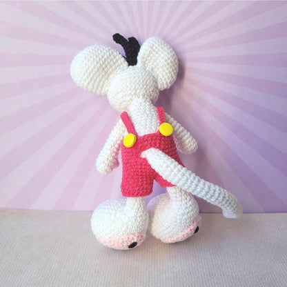 MOUSE in Dungarees AMIGURUMI CROCHET pattern