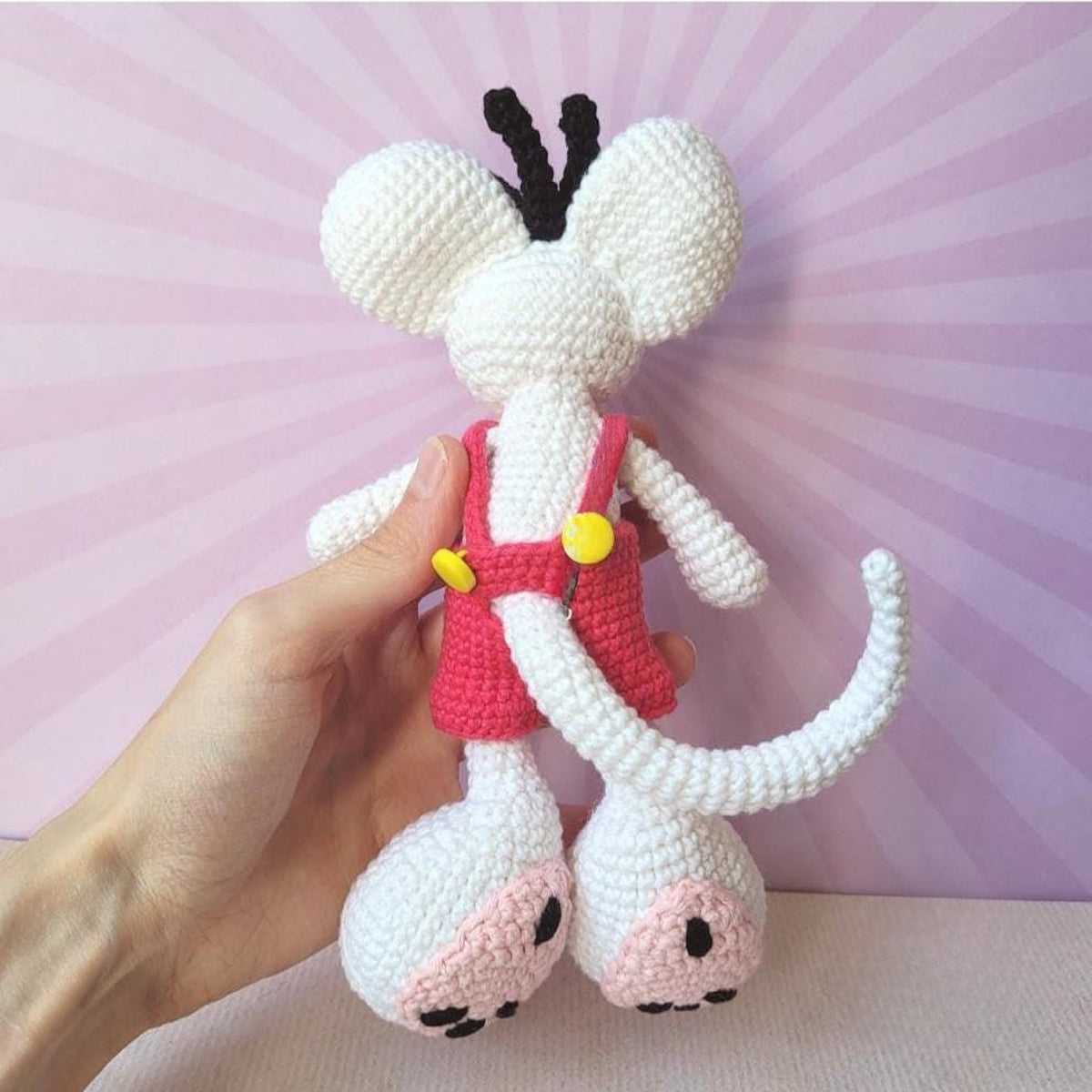 MOUSE in Dungarees AMIGURUMI CROCHET pattern