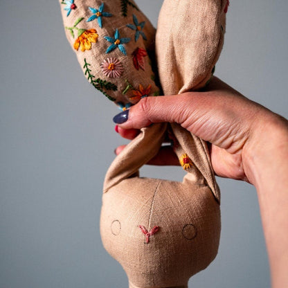 Embroidered Bunny Sewing Pattern