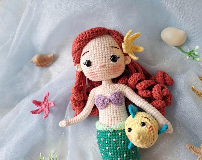 Mermaid Princess Doll Crochet Pattern