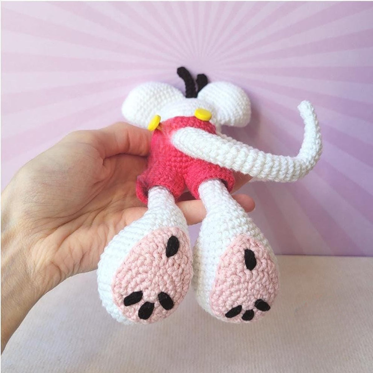 MOUSE in Dungarees AMIGURUMI CROCHET pattern