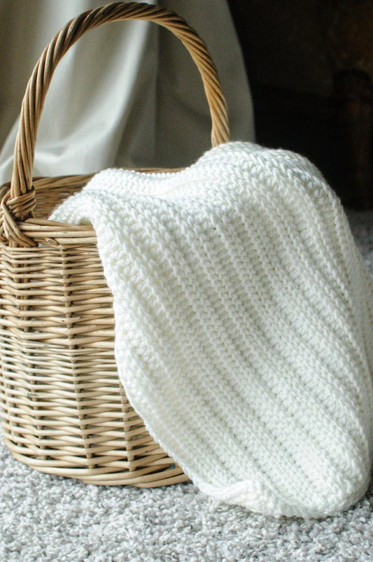 Knit-Look Crochet Blanket pattern