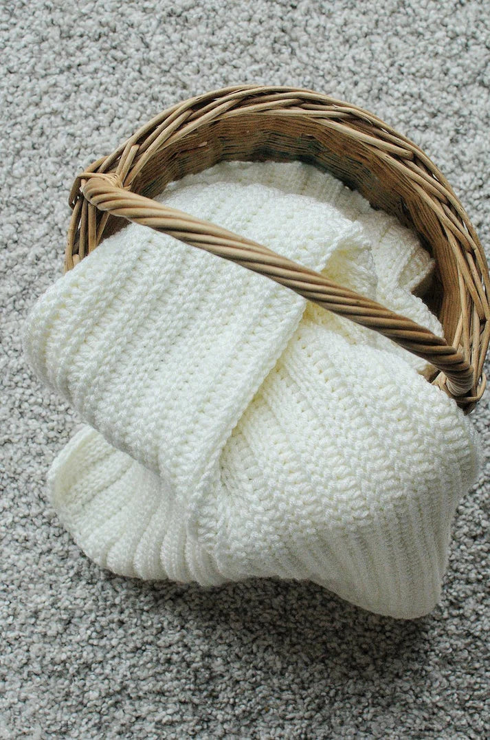 Knit-Look Crochet Blanket pattern