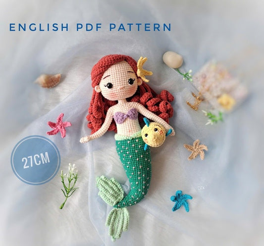 Mermaid Princess Doll Crochet Pattern