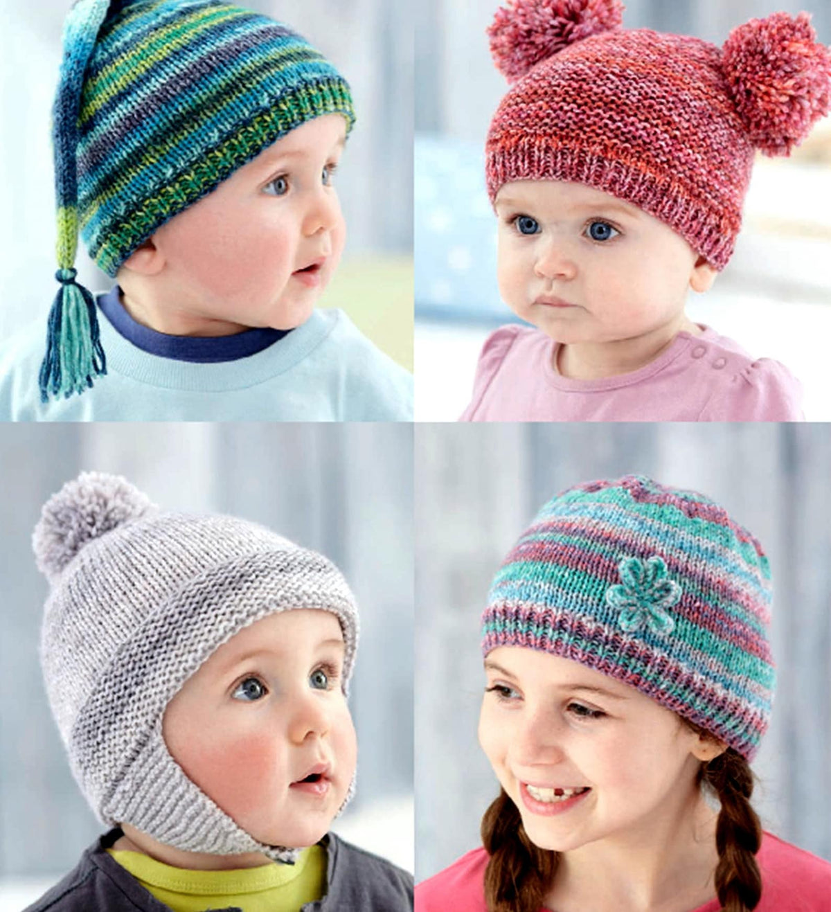 Toddler Boys Girls Hats Helmet Bonnet Beanie Knitting Pattern