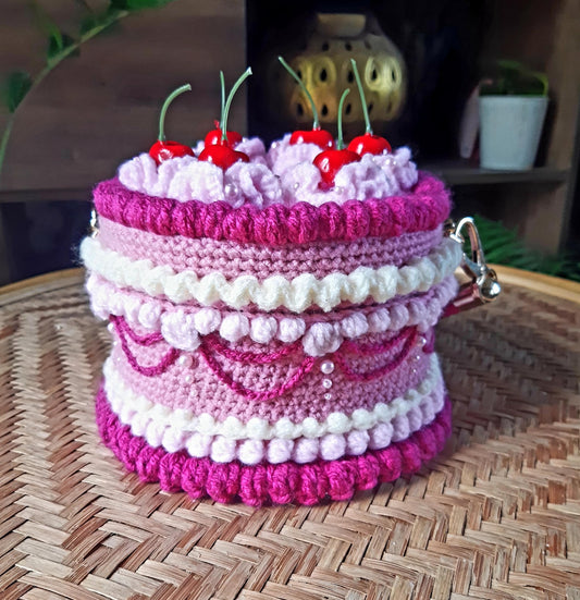 Piped Cake Crochet Pattern